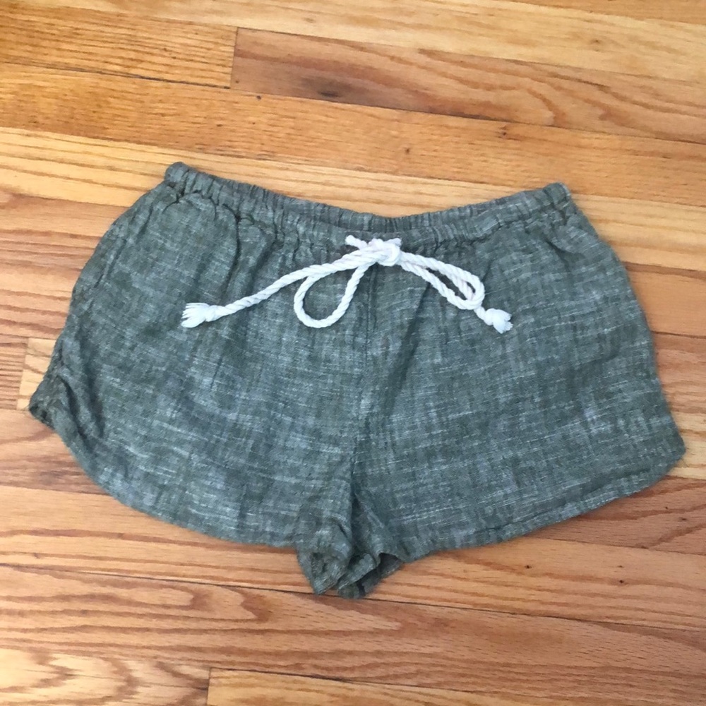 Green Stretchy Shorts